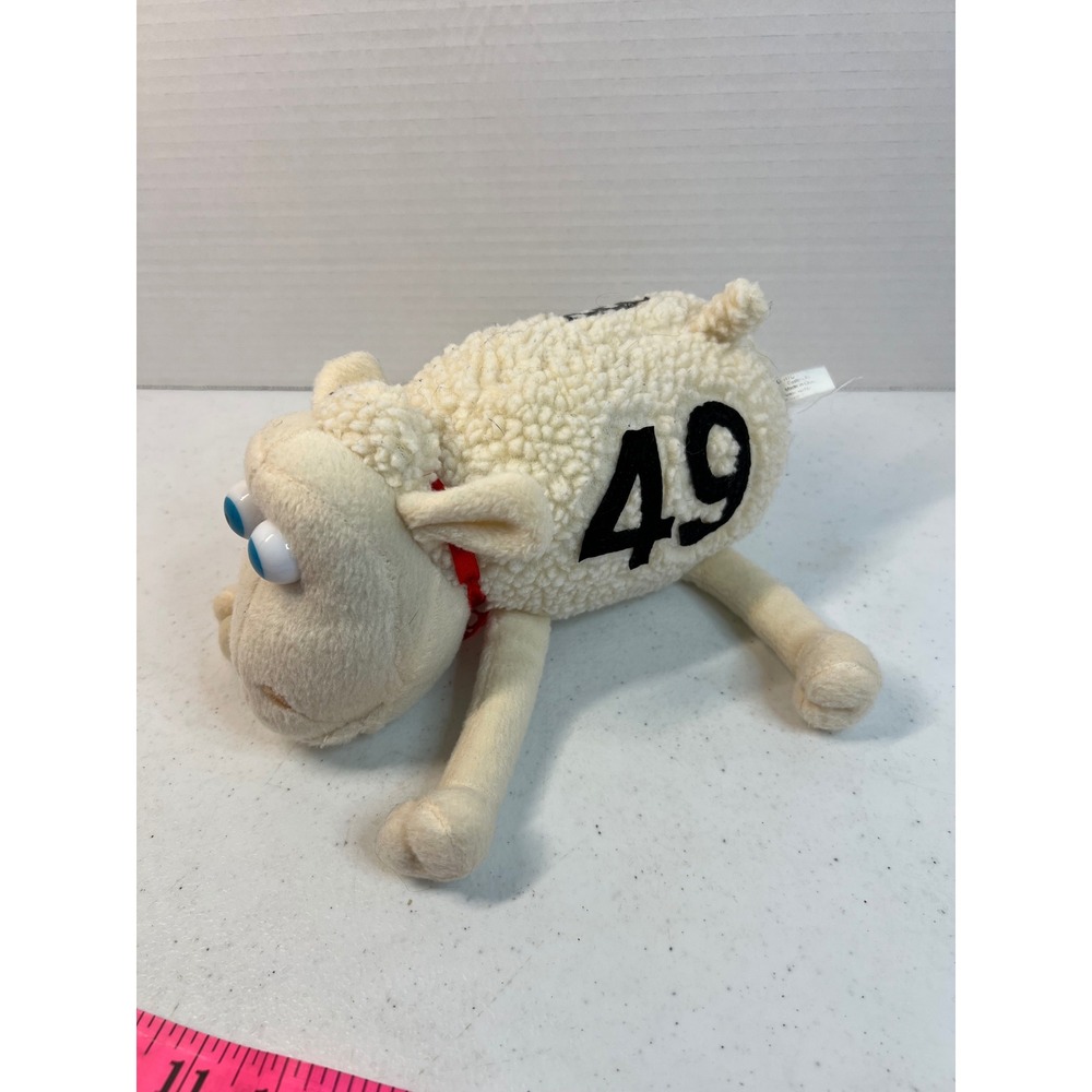 Serta Counting Sheep #49 Brent Sherman Racing Plush Toy Collectible White 8in